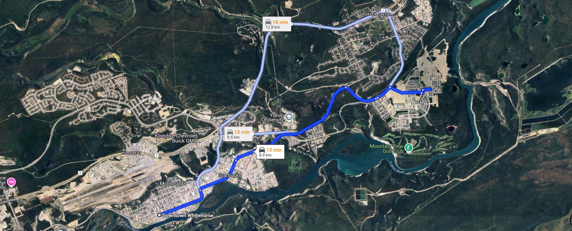57 eugene avenue to downtown whitehorse