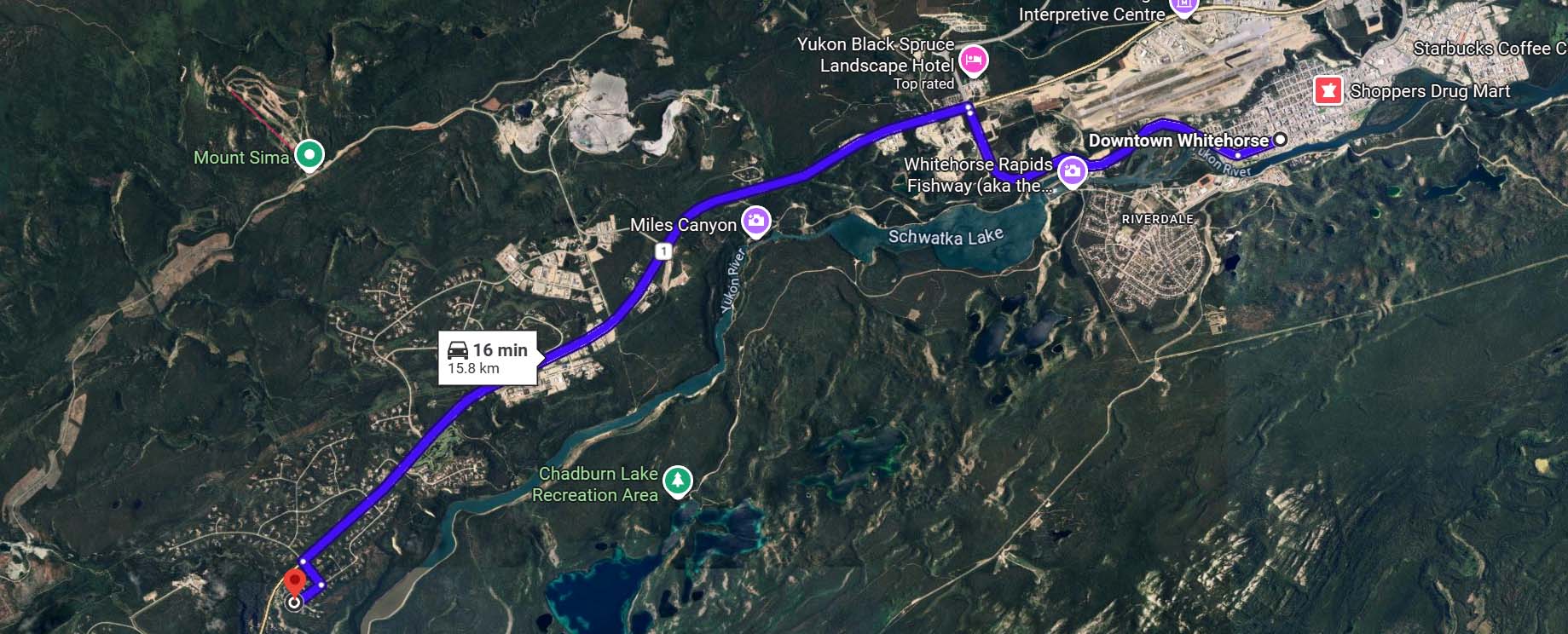 pine ridge 3 tombstone acreage for sale driving to downtown whitehorse